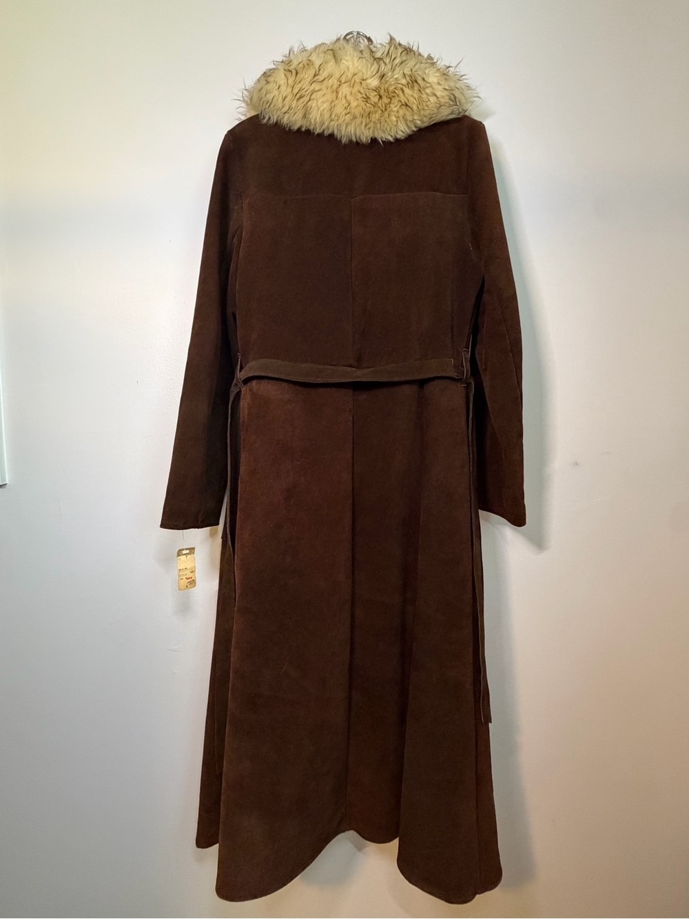 Vintage 1970s Lane Bryant Suede Maxi Coat Tagged 18 Fits Modern 10/12 NWT - Picture 4 of 15